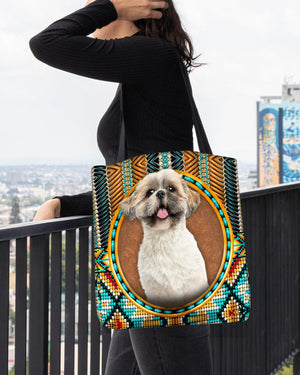 Shih Tzu -Ethnic Style Cloth Tote Bag