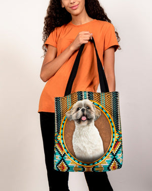 Shih Tzu -Ethnic Style Cloth Tote Bag