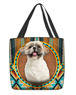 Shih Tzu -Ethnic Style Cloth Tote Bag