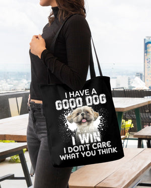 Shih Tzu 2-I Win Cloth Tote Bag