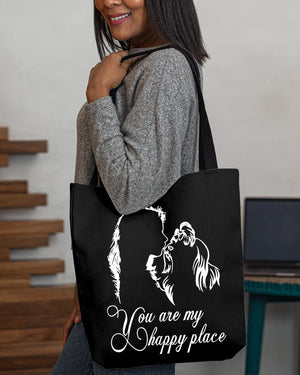 Shih Tzu You Are My Happy Place-Cloth Tote Bag