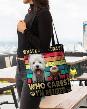 West Highland White Terrier Who Cares-Cloth Tote Bag