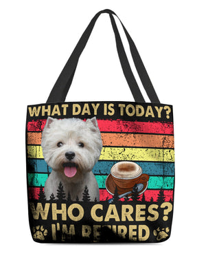 West Highland White Terrier Who Cares-Cloth Tote Bag