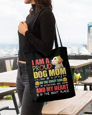 Yellow Labrador-Right Place-Cloth Tote Bag