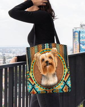 Yorkshire Terrier -Ethnic Style Cloth Tote Bag