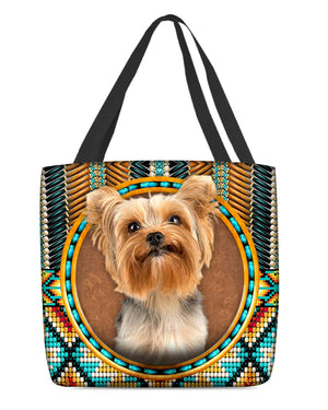 Yorkshire Terrier -Ethnic Style Cloth Tote Bag