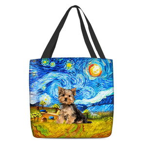 Yorkshire Terrier-Oil Painting-Cloth Tote Bag