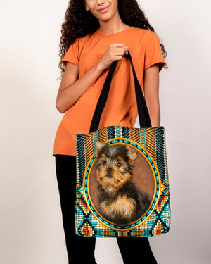 Yorkshire Terrier  2-Ethnic Style Cloth Tote Bag