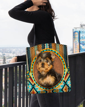 Yorkshire Terrier  2-Ethnic Style Cloth Tote Bag