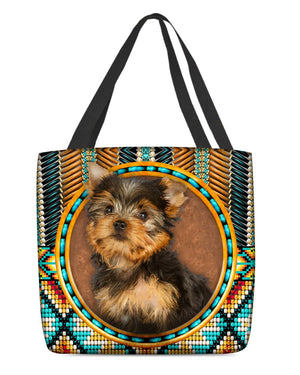 Yorkshire Terrier  2-Ethnic Style Cloth Tote Bag