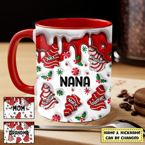 Christmas Tree Cakes Grandma With Xmas Snack Cakes Grandkids Personalized Accent Mug