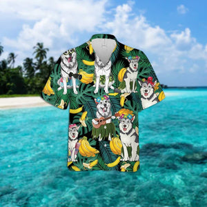 Alaskan Malamute Summer Leaves Hawaiian Shirt 2