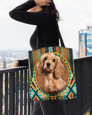 cocker spaniel -Ethnic Style Cloth Tote Bag