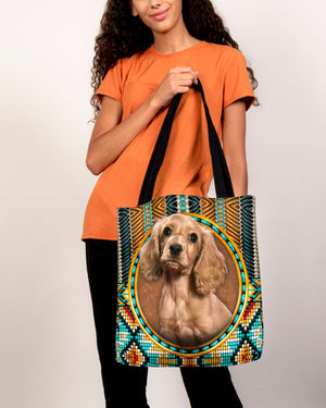 cocker spaniel -Ethnic Style Cloth Tote Bag