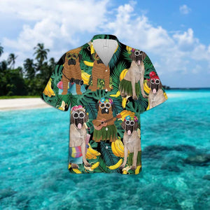 English Mastiff Summer Leaves Hawaiian Shirt 2