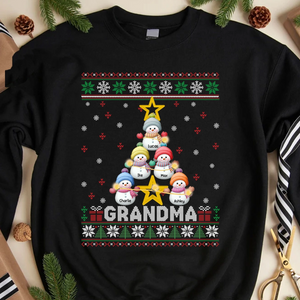 Personalized Title Grandma Snowman Christmas Gift Sweatshirt