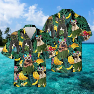 French Bulldog Summer Leaves Hawaiian Shirt 2