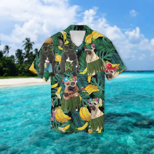 French Bulldog Summer Leaves Hawaiian Shirt 2