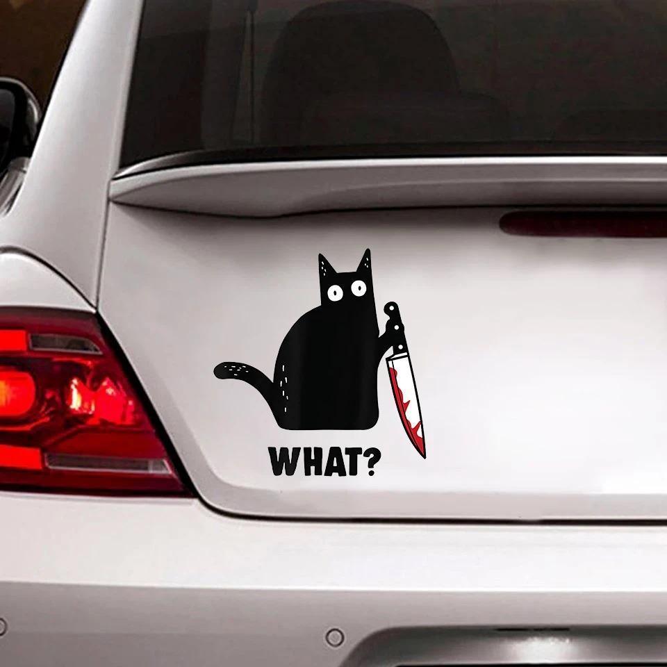 Cat What Car Sticker