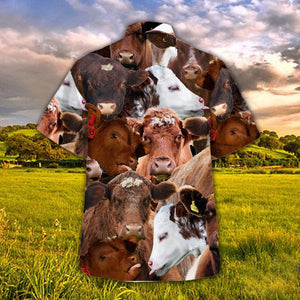 Shorthorn Herd Hawaiian Shirt